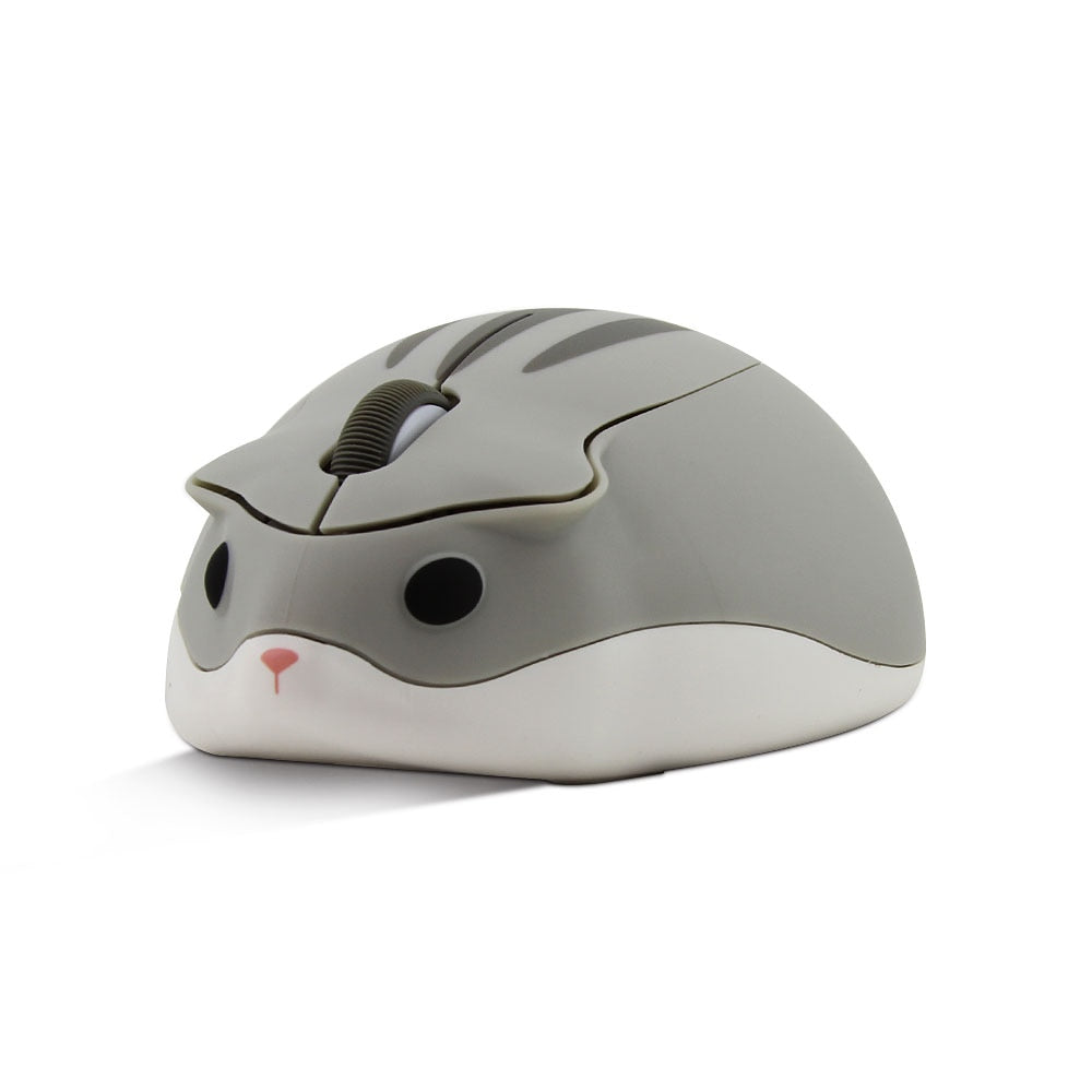 CHUYI 2.4G Wireless Optical Mouse Cute Hamster Cartoon Computer Mice Ergonomic Mini 3D Office Mouse For Kid Girl Gift PC Tablet