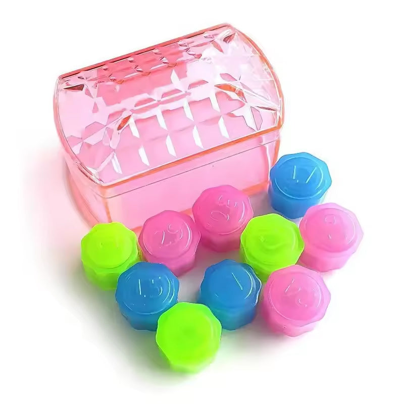 12-piece Gonggi set in storage box for traditional dice game, trains hand - eye coordination